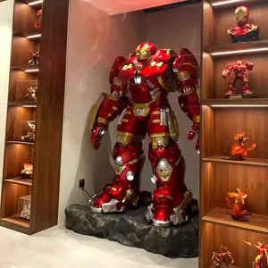 Marvel Comics <span class=keywords><strong>Iron</strong></span> <span class=keywords><strong>Man</strong></span> <span class=keywords><strong>1</strong></span>:<span class=keywords><strong>1</strong></span> su larga scala Anti-Hulk ha tenuto in mano la decorazione luminosa del soggiorno della scultura. - Product Image 6