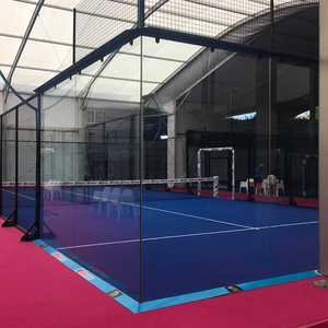Terrain de padel professionnel LFL Century Star de haute qualité, 10x20m, extérieur, panoramique, gazon artificiel vert, acier trempé - Product Image 4