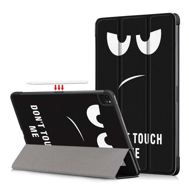 Triple-fold Protective Drop Resistant Painted PU Leather Ultra-thin Hard Case for iPad Pro 11-Inch 2024 Private Mold