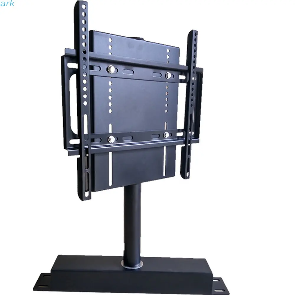 Heavy Metal black 32-65 inch Novo design Gabinete Cama suporte de TV para home office mão 360 graus rotação TV stand TV elevador