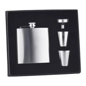 Creation Factory Direct Wholesale Stainless Steel Hip Flasks Gift Set