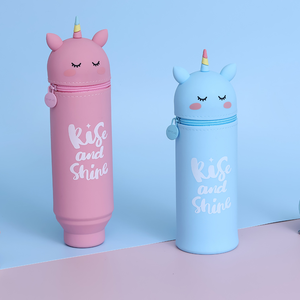 Personalizzabile in Silicone unicorno animale astuccio borsa <span class=keywords><strong>cancelleria</strong></span> personalizzata per ragazze e ragazzi con Logo personalizzato - Product Image 3