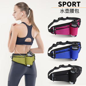 Custom Multifunctional Nylon Fitness Waist Bag Water Bottle Marathon Phone Jogging Bags Zipper Closure Outdoor Sports <b>Running</b> - Product Image 3