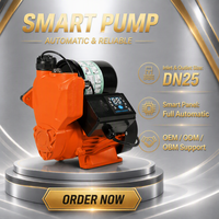 Pompa Booster Self Priming 390W dengan Layar Digital Cerdas, Proteksi Otomatis Kekurangan Air, Pompa Tekanan Pipa Rumah Tangga
