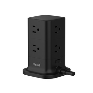 ปลั๊กพ่วงคุณภาพพรีเมียมมาตรฐานอังกฤษ Miccell Wholesale พร้อมเต้ารับ BS 1363 6 ช่อง และพอร์ต USB 3 ช่อง (2USB-C + 1USB-A) สำหรับใช้ในบ้าน สำนักงาน และเล่นเกม - Product Image 4