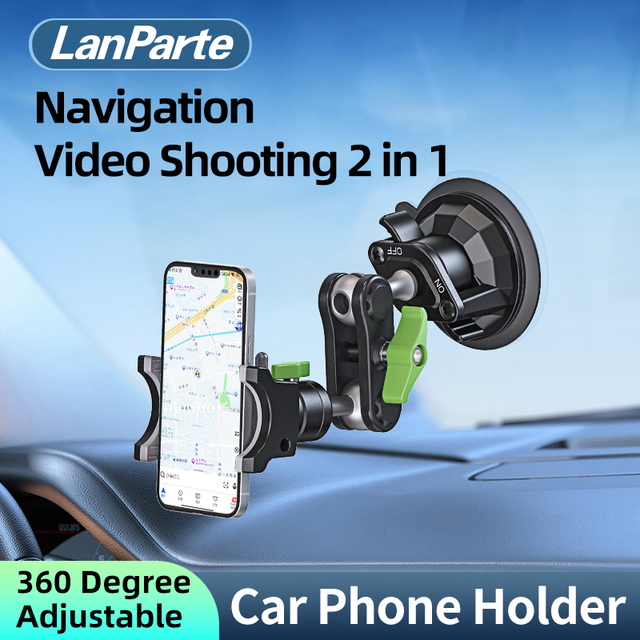 Heavy Duty Universal Flexible Aluminum Alloy Dashboard Mobile Cell Phone Holder Mount for Car