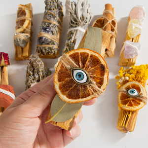 Bán Buôn Hữu Cơ California Trắng Sage Hoa Oải Hương Smudge Stick Pha Lê Palo Santo Sticks Cho Làm Sạch Làm Sạch Chữa Bệnh - Product Image 2