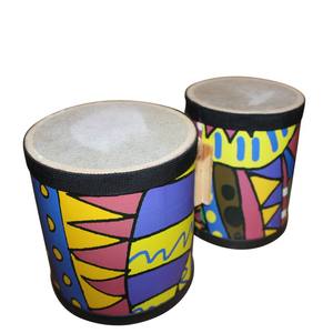 Barato Orff instrumento de percusión para niños flor Bongo tambor piso tambor dibujos animados música material didáctico para niños - Product Image 2