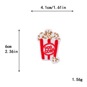 Vente en gros d'aliments Pizza délicieux badges brodés patchs de repassage bonbons pop-corn bricolage vêtements vestes chapeaux sacs à dos jeans - Product Image 2