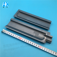 Rail de guidage en carbure de silicium (SiC) usiné avec précision, à longue fente, pièce structurelle CNC personnalisée, service OEM