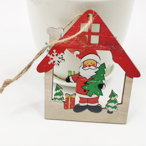 Ornement de Noël en bois découpé au laser, motif renne, décoration suspendue pour décorations d'arbre - Product Image 3