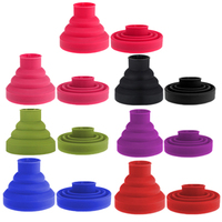 Wanmei Outil de coiffage portable en gel de silice nano résistant aux hautes températures, diffuseur de sèche-cheveux télescopique pliable