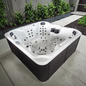 Baignoire de <span class=keywords><strong>spa</strong></span> moderne de luxe avec éclairage de chromothérapie Système de filtration d'<span class=keywords><strong>eau</strong></span> salée Support de cou ergonomique Doublure isolée extérieure - Product Image 1