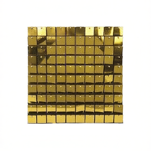 Piastrelle in Ceramica Dorato Effetto Metallo Lucido Design Moderno 30x30cm - Product Image 1