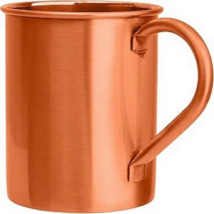 Taza de cobre con asa, estilo vintage, resistente al calor, para beber en casa, bar, fiestas, taza de servir premium, taza hecha a mano - Product Image 1