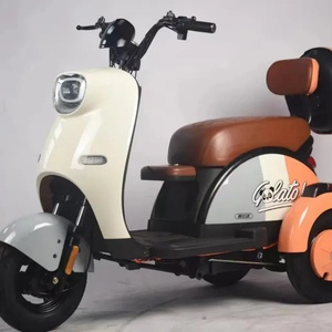 Tricycle électrique chinois en gros 600W 48V, vélo tandem à 3 roues pour personnes âgées, carrosserie ouverte, moteur sans balais, batterie au plomb-acide - Product Image 2