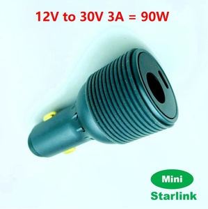 Convertisseur DC 12V vers 30V Starlink Mini, sortie 135W, <span class=keywords><strong>adaptateur</strong></span> de voiture 2-en-1 avec DC 30V 3A et Type-C PD 45W pour Starlink Mini - Product Image 1