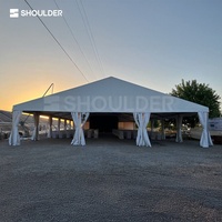 Tente de réception en aluminium et PVC blanc, imperméable, pour mariages, événements extérieurs, cérémonies, expositions et réunions