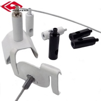Pince de fixation pour câble d'éclairage en laiton, avec revêtement en poudre blanc/noir, modèle OEM 2022