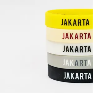 Promotionele Goedkope Custom Inscriptie Printer Id Logo Bulk Rubber Wrist Siliconen Baller Band Armband Als Verkiezing