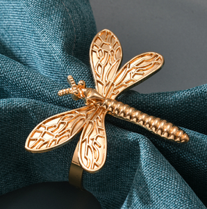 2024 Noël libellule forme animale métal pas cher <span class=keywords><strong>ronds</strong></span> <span class=keywords><strong>de</strong></span> <span class=keywords><strong>serviette</strong></span> - Product Image 5