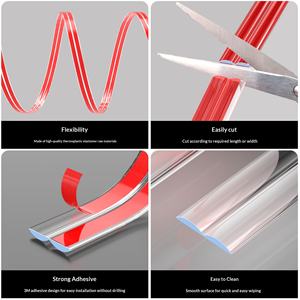 Protezione Angolare Trasparente per Pareti, Modanatura Adesiva Flessibile per Angoli Interni ed Esterni, Striscia Decorativa per Porte e Tavoli - Product Image 5