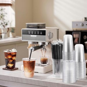Tapa de Plástico para Vasos de 12-24oz, Personalizada con Logotipo, Desechable, de Grado Alimenticio, PET de Pared Simple, 98mm, para Jugos, Smoothies, Café Helado - Product Image 4