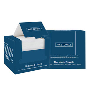 Asciugamano <span class=keywords><strong>monouso</strong></span> viso biodegradabile <span class=keywords><strong>asciugamani</strong></span> per il viso puliti salviettine a secco in fibra vegetale per struccante 50 Count - Product Image 1