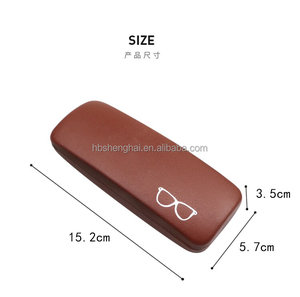 Étui à lunettes personnalisé en cuir PU rigide, populaire et en promotion, boîte d'emballage élégante pour lunettes de vue, étui pour myopes - Product Image 4