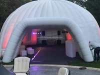 Chapiteau commercial gonflable de dôme de piscine de barre de discothèque d'événement de mariage tentes gonflables de glamping extérieures