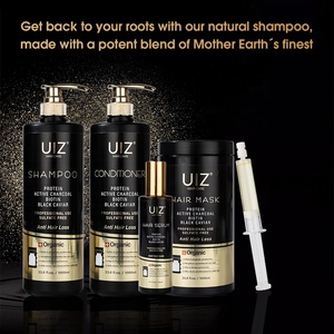 Bộ sản phẩm chăm sóc tóc gồm dầu gội, dầu xả, mặt nạ, serum không chứa sulfate, chiết xuất trứng cá muối đen, chống rụng tóc, phục hồi, làm mượt tóc, có chứa biotin. - Product Image 5