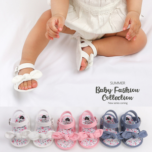 2023 nuevos zapatos de princesa para bebé recién nacido con lazo, suela de algodón, <span class=keywords><strong>sandalias</strong></span> transpirables ligeras para niña - Product Image 6