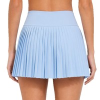 Rok Lipit Warna Hijau Terbaru Dengan Celana Pendek Slim Fit 2 in 1 Rok Wanita Desain Kustom Sendiri Rok Golf Tenis