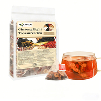 Té Herbal Ginseng 8 Tesoros, Mezcla Tradicional de 8 Hierbas con Maca y Goji, Cuidado Diario Suave, Etiqueta Personalizada, Directo de Fábrica