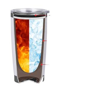 แก้วน้ำเก็บความเย็นสุญญากาศสแตนเลสแบบใหม่ปี 2025 ดีไซน์สวย ขายดี ขนาด 20 ออนซ์ 30 ออนซ์ เกรดอาหาร สำหรับขายส่ง เหมาะสำหรับใส่เบียร์ - Product Image 3