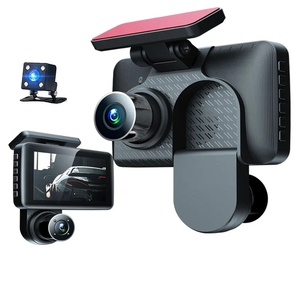 Profesional 2,4 "Pantalla 2K <span class=keywords><strong>HD</strong></span> 170 gran angular 12MP 3 canales <span class=keywords><strong>HD</strong></span> visión nocturna infrarroja coche caja negra DVR Dash Cam - Product Image 1