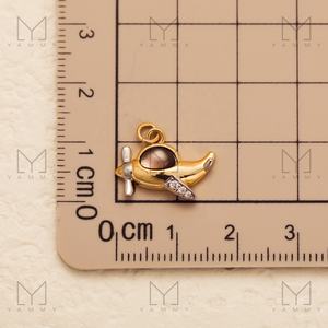 Collection <span class=keywords><strong>de</strong></span> breloques d'été Dainty Gold Scissor Glass Telescope Car Boat Airplane Vehicle Series Charm Pendant - Product Image 6