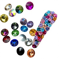 500 pièces/sac Strass en verre cristal à fond pointu, forme goutte d'eau, colorés, pour nail art, vêtements et sacs