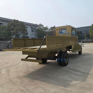 <b>Hot</b> Sale Electric Sightseeing Green Vintage Car with Cargo Box Classic Utility Model Pickup Truck Vintage Retro Car - Product Image 5