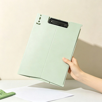 Carpeta con Clip A4 Color Morandi, Portapapeles Vertical con Soporte para Escritura, Organizador de Documentos