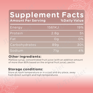 Gomitas de Lichi 3D Suaves y Veganas de Julong Supply OEM, Dulces de Frutas Naturales con Soporte Energético y Beneficios para la Salud Inmunológica - Product Image 2