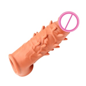 OEM Wolf Fang préservatif masculin anti-éjaculation à picots, à grosses particules, jouet sexuel, accessoires de domination SM, préservatif verrouillable, gode préservatif - Product Image 2