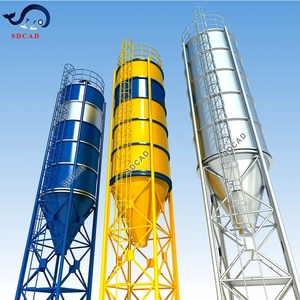 Silo Pequeño de 15 Toneladas de la Marca SDCAD, Silos de Almacenamiento de Polvo Atornillados - Product Image 3