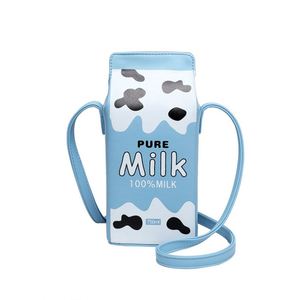Trendy PU Crossbody Bag Resembling a Milk Carton Spacious Stylish Design Women Great Choice for Promotional and Business <b>Gifts</b> - Product Image 1