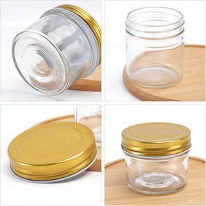 Brotherway Mini <strong>Mason</strong> Glass Canning <strong>Jars</strong> <strong>4</strong> <strong>OZ</strong> (118ml) Customizable Lids Logo Printing Cookie Wedding Shower Favors (Boxed Set) - Product Image 5