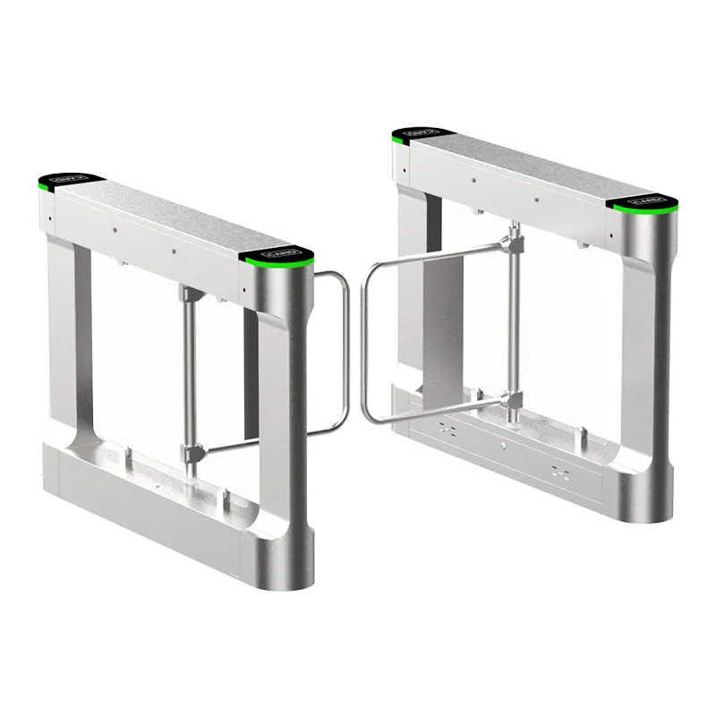 High Pass Speed Pedestrian Access Control turnstile swing gate 1000kg automatic swing gate 36v