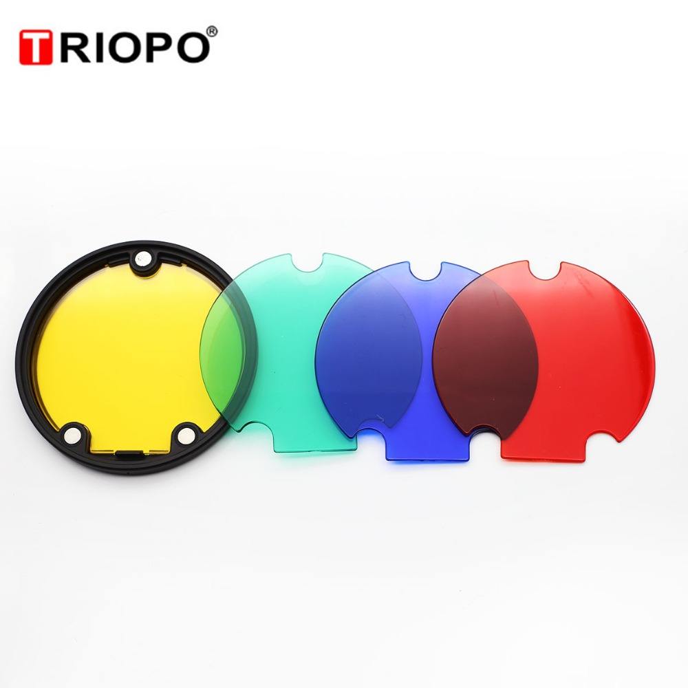 TRIOPO MagDome Filtre Couleur R Flecteur Nid D'Abeille Diffuseur Boule Accessoires Photo Kits Pour Godox Yongnuo Flash Remplace Ak R1 S R1 Compat~p122021944