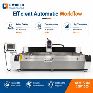 Machine de traitement du verre CNC de haute précision avec moteur et pompe pour le perçage, le fraisage et le polissage des constructions en acier - Product Image 1