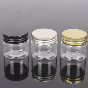 Big Size 500ml 600ml 700ml 1000ml PET Cosmetic Cream Jars <b>Plastic</b> Scrub <b>Container</b> for Food Storage With Black Silver Cap - Product Image 3