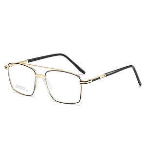 Lunettes de myopie à double faisceau rétro anti-lumière bleue pour hommes Lunettes de myopie à la mode transfrontalière ultra-légères en métal selle <span class=keywords><strong>nez</strong></span> solide - Product Image 3